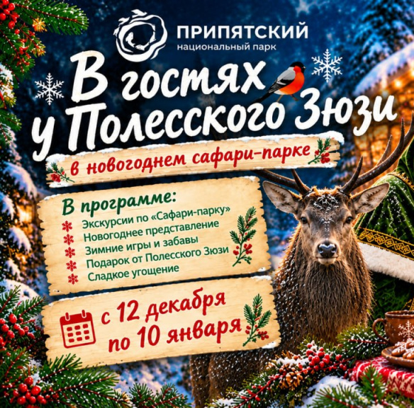 "В гостях у Полесского Зюзи в Новогоднем сафари-парке"